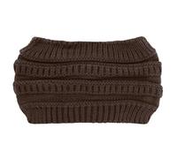 axy Damen Strick Haarband Winter Stirnband, Headband gestrickt Haarbänder HBW4 (Dunkelbraun)