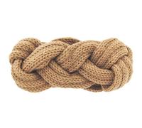 axy Damen Strick Stirnband - doppelt geflochten mit Twist-Design, Winter Haarband, Flecht Optik, Kopfband - Ohrenwärmer - gestrickt Headband - warm HBW7 (Beige)