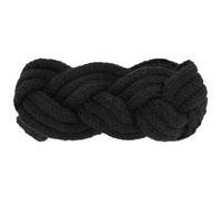 axy Damen Strick Stirnband - doppelt geflochten mit Twist-Design, Winter Haarband, Flecht Optik, Kopfband - Ohrenwärmer - gestrickt Headband - warm HBW7 (Schwarz)