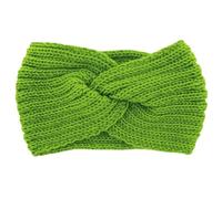 axy Damen Strick Stirnband mit Twist Knoten, Winter Haarband, Headband gestrickt Haarband (Apfelgrün)