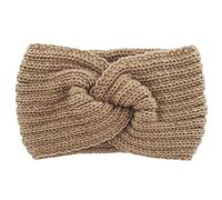 axy Damen Strick Stirnband mit Twist Knoten, Winter Haarband, Headband gestrickt Haarband (Beige)
