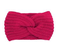 axy Damen Strick Stirnband mit Twist Knoten, Winter Haarband, Headband gestrickt Haarband (Fuchsia)