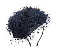 axy Fascinator Haarreif Hut mit Schleife Braut Kopfschmuck - Wunderschön Haarreifen Damen Stirnband Haarschmuck HRHU1 (Dunkelblau)