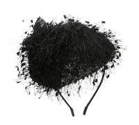 axy Fascinator Haarreif Hut mit Schleife Braut Kopfschmuck - Wunderschön Haarreifen Damen Stirnband Haarschmuck HRHU1 (Schwarz)