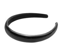 axy Gepolsterter Haarreif mit Metallicfarbe - Damen Haarreifen in Metallic-Optik Wunderschön Stirnband Haarschmuck HR27D (Schwarz)