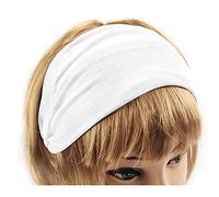 axy Haarband Yoga im Weiss Headband Hairband für Sport (Weiss)