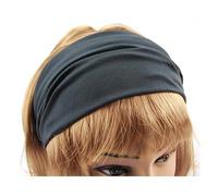 axy Haarband Yoga Stirnband Headband Hairband Wunderschön Damen Haarschmuck Sport Stirnbänder HB4 (Dunkelgrau, Extra breit)