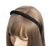 axy Haarreif aus Stoff mit feinen Metallicfäden - gepolstert - Wunderschön Damen Stirnband Haarschmuck Haarreifen HRK7B (Schwarz)