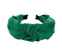 axy Haarreif mit Knoten und Satin bezogen-Vintage-Wunderschön Stirnband Haarschmuck Damen Haarreifen HR35A (Grün)