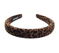 axy Haarreif mit Stoff gepolstertes Candy Colours - Wunderschön Stirnband Haarschmuck Haarreifen HRK7 (Leo-Braun)