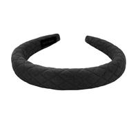axy Haarreif mit Stoff gepolstertes - Wunderschön edler Haarreifen Damen Stirnband Haarschmuck HRK12 (Schwarz)