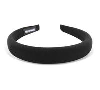 axy Haarreif mit Stoff gepolstertes - Wunderschön Stirnband Haarschmuck Haarreifen HRK7C (Schwarz)