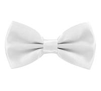 axy Herren Fliege Schleife, bereits gebunden, Konfirmation verstellbar in verschiedenen Farben FLI1 (Weiss)