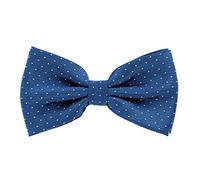 axy Herren gepunktete Fliege, Schleife, bereits gebunden, Konfirmation verstellbar FLI6 (Blau mit Weissen Punkten)