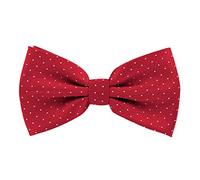 axy Herren gepunktete Fliege, Schleife, bereits gebunden, Konfirmation verstellbar FLI6 (Rot mit Weissen Punkten)