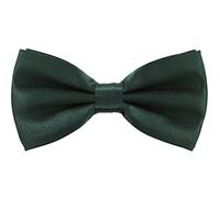 axy Hochwertige Herren Fliege Schleife Konfirmation verstellbar in verschiedenen Farben FLI1 (Schwarzgrün)