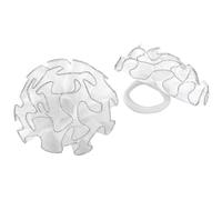 axy Kinder Haargummi 2 stück Blumen Haargummis zur Kommunion in Weiss, Mädchen Ballet Haarschmuck mit Stoffblumen HSG15 (2er Set-Modell 1)