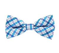 axy Kinder Jungen Fliege Kinderfliege bereits gebunden längenverstellbar verstellbar kariert 10 x 5 cm Mädchen KFLI3 (Nr.4)