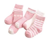 axy Kinder Socken 5 Paar Multipack Jungen Mädchen Kindersocken Kleinkinder Kids Strümpfe (31-34, 5er - Pink)