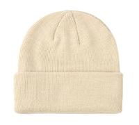 axy Kinder Winter Beanie Strickmütze mit breiter Krempe für Jungs und Mädchen von 1-6 Jahren, Kindermütze Jungen Kleinkind (Beige)
