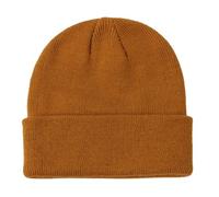 axy Kinder Winter Beanie Strickmütze mit breiter Krempe für Jungs und Mädchen von 1-6 Jahren, Kindermütze Jungen Kleinkind (Orangebraun)