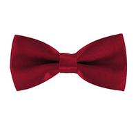 axy Kinderfliege, Jungen Fliege, bereits gebunden, Konfirmation verstellbar in verschiedenen Farben KFLI1 (Weinrot)