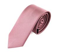 axy Schmale Herren Krawatte einfarbig mit Geschenkbox 5cm breite in verschiedenen Farben Krawatten Konfirmation Slim Tie HK4 (Altrosa 5 cm)