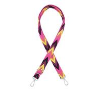 axy Schultergurt 2cm Breiter Verstellbarer Taschengurt für Handtaschen mit Zick-Zack Muster Ersatz Wechsel Schulterriemen Ersatzgurt Trageriemen für Damen Taschen (Pink-Gelb-Violett)