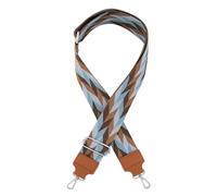 axy Schultergurt 5cm Breiter Verstellbarer Taschengurt für Handtaschen Ersatz Wechsel Schulterriemen Ersatzgurt Trageriemen für Damen Taschen (Braun-Beige-Hellblau)