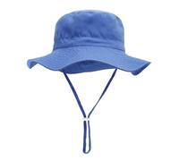 axy Sonnenhut mit Breiter Krempe für Kinder Jungen Mädchen Kleinkind Baby Unisex Sonnenschutz Kindermütze Sommerhut Hut Mütze Flapper Schirmmütze (2-6 Jahre,Blau)