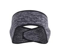 axy Stirnband Ohrenschutz für Damen und Herren mit Klettverschluss - Winter/Frühling/Herbst Sport Haarband Elastisch Ohrenwärmer Kopfband für Jogging Laufen Wandern Fahrrad OHR2 (Grau-meliert)