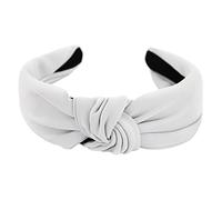 axy Stoff Haarreif mit Knoten-Vintage-Wunderschön Damen Stirnband Haarschmuck Haarreifen HR35 (Lichtgrau)