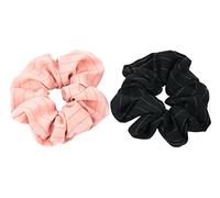axy XXL Scrunchie Haargummi Set - 2x Stoff Haargummis Zopfhalter Zopfgummi Haarteil Haarband Scrunchies Doppelpack (Set 5)