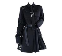AYAZER Frühling Harajuku Streetwear Zweiteiliges Kleid Frühling Übergroße 4XL Punk Kette Band Rock Damen 2-teiliges Set Damenkleidung-2 Stück-S