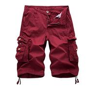AYG Cargo Shorts Herren Bermudas Baumwolle Shorts Freizeit Sport 30-40