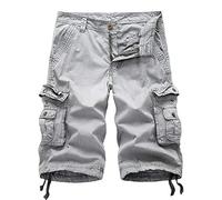 AYG Cargo Shorts Herren Bermudas Baumwolle Shorts Freizeit Sport 30-40