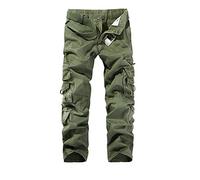 AYG Herren Lässige Cargo Pant Cargo Hose Baumwolle Militär UK 29-40 Taille Gr. 94, Soil army green#015