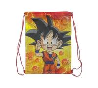 Aymax Son Goku Chibi Dragon Ball Rucksack mit Kordeln, 40 x 35 cm, orange, 40x35cm