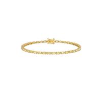Ayoiow Bettelarmband Gold Tenniskette mit 2,5-Karat-Diamanten, Gold 585 Armband für Sie 19CM| 14K Gelbgold | Trendiger Modeschmuck für Neujahr