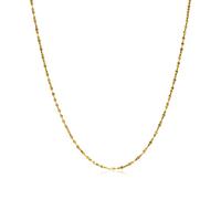 Ayoiow Damen Kette Modeschmuck, Halskette Titan Dünne Glänzende Kette Halskette Gold