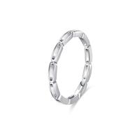 Ayoiow Modeschmuck Ringe Damen 925 Sterlingsilber kein Edelstein, Hohler, Ovaler, Schlichter Ring Freundschaftsringe aus Silber für braut, 60 (19.1), Geeignet für Jahrestag