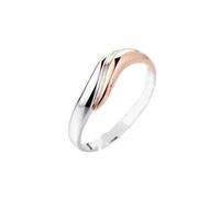 Ayoiow Ringe Weiß Gold Polieren, Ring Gold Damen Verlobungsring Größe 62 (19.7)| 14K Weißgold und Roségold | Trendiger Modeschmuck für Hochzeit