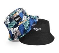 AYPOW Fischerhut Beideseitig Tragen XXL Unisex, Modisch Große Größe Breite Krempe Baumwolle Bucket Hat, Leicht Faltbar Outdoor Sonnenhut Angelhüte Eimerhut Freizeithut Sommermütze, Herren Damen 54-65