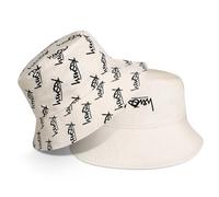 AYPOW Fischerhut Beideseitig Tragen XXL Unisex, Modisch Große Größe Breite Krempe Baumwolle Bucket Hat, Leicht Faltbar Outdoor Sonnenhut Angelhüte Eimerhut Freizeithut Sommermütze, Herren Damen 54-65