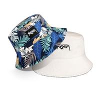 AYPOW Fischerhut Beideseitig Tragen XXL Unisex, Modisch Große Größe Breite Krempe Baumwolle Bucket Hat, Leicht Faltbar Outdoor Sonnenhut Angelhüte Eimerhut Freizeithut Sommermütze, Herren Damen 54-65