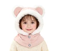AYPOW Kinder Wintermütze Sturmhaube für 3-7 Jahre, Multifunktions Wasserdicht Thermo Strickmütze Halswärmer Schal für Mädchen Jungen, Fleece Gefütterte Schlupfmütze Kapuze für Outdoor-Aktivitäten
