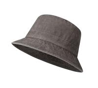 AYPOW Unisex XL/XXL Fischerhut, Großer Vintage Gewaschener Denim Baumwolle Bucket Hat, Faltbare Outdoor Sonnenhut Sommerhut, Eimerhut Angelhüte Freizeithut, Camping Reisen Wandern Herren Damen (54-64)