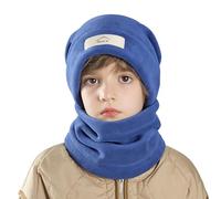 AYPOW Warme Beanie Mütze Schal WinterSet für Kinder 8-15 Jahre, Thermo Gefütterte Wintermütze Kappe Nackenwärmer Halswärmer Set für Jungen Mädchen, Winter Accessoires Sets für Outdoor Aktivitäten