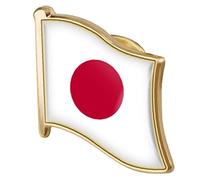 Ayrsjcl 1 stück Japan Flagge Pin Abzeichen Metall Revers Pin Brosche Japanische Flagge Neuheit Geschenk Revers Krawatte Pin Abzeichen Zubehör