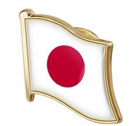 Ayrsjcl 1 Stück Metall Revers Pin Japan Flagge Pin Abzeichen Brosche Nationale Abzeichen